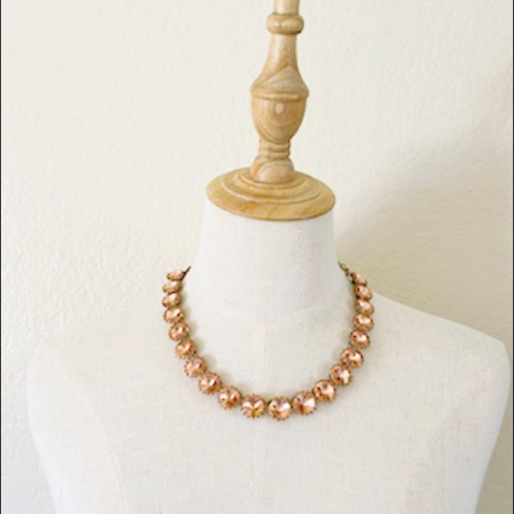 J Crew Coral Gem Necklace